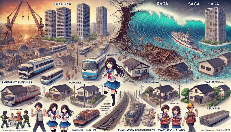 南海トラフ巨大地震に注意！が福岡と佐賀に与える影響と対策。