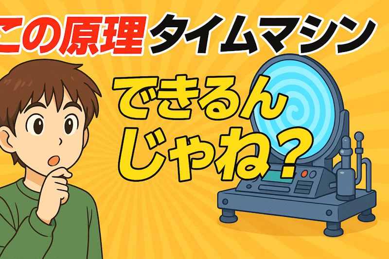 この原理、マジでタイムマシン作れるんじゃね？科学的に解説